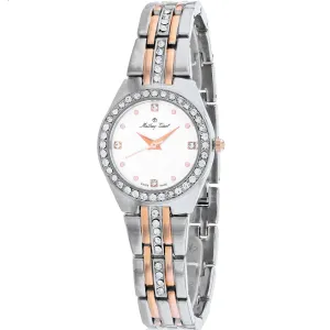 Mathey Tissot Women's Watch - FLEURY 2581 White Dial Two Tone Steel Bracelet | D2580BI Luxury Quartz Watch Quartz Watch Sale