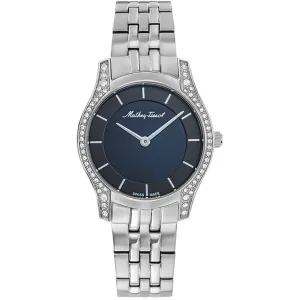 Mathey Tissot Women's Watch - Tacy Black Dial Stainless Steel Bracelet | D949AQN Luxury Quartz Watch Quartz Watch Sale