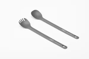 Maxi | Hard Anodized Aluminum 2PC Long Handled Utensil Set camp tool kit sale lightweight camp multi tool compact camp repair kit