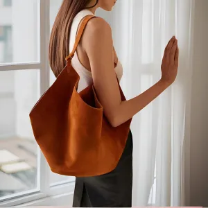 Medium Suede Leather Bucket Bag, Tote Bag bucket bags for sale