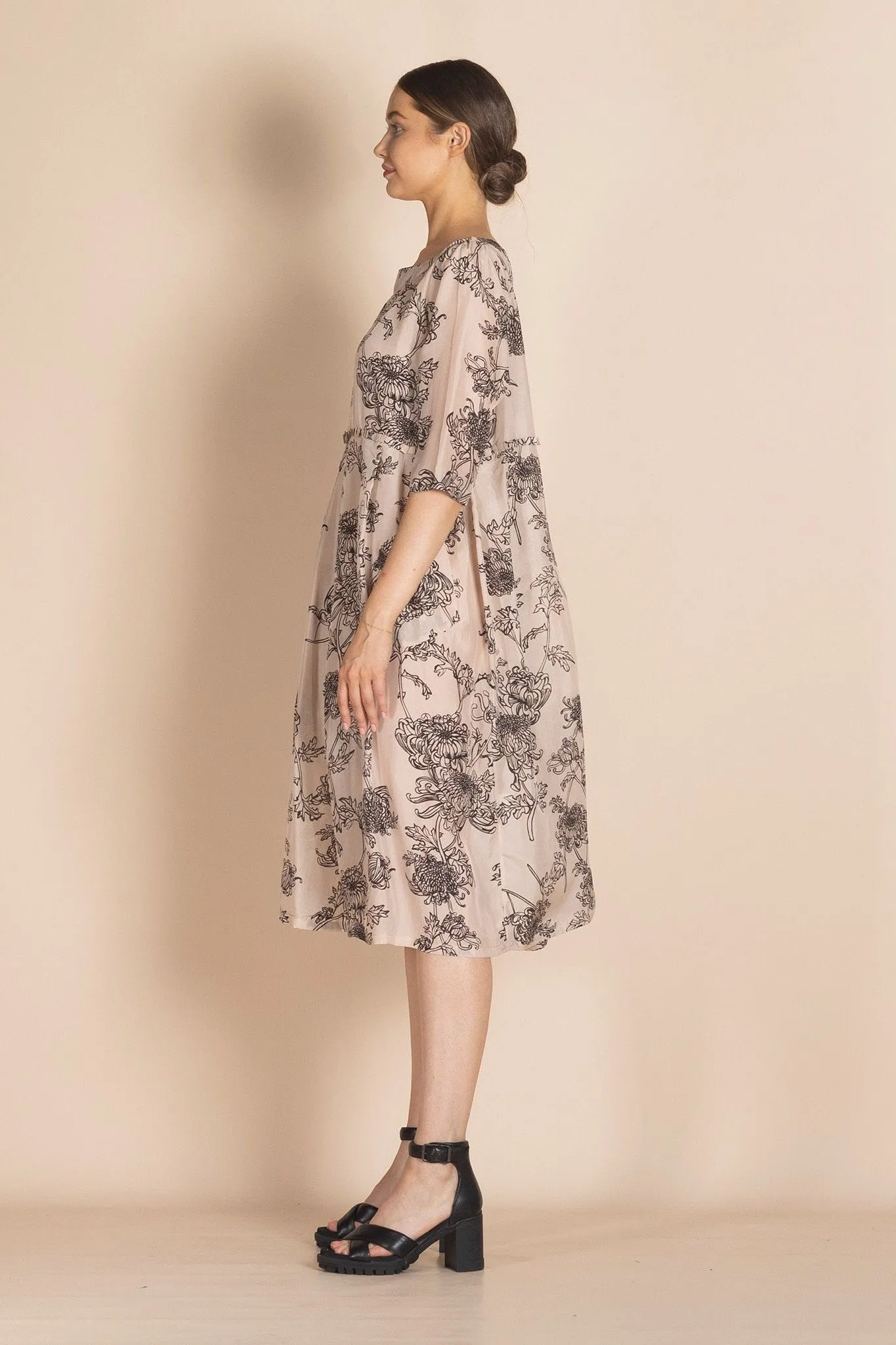 Megan Salmon - M8337 Silk Fillagree Molly Dress