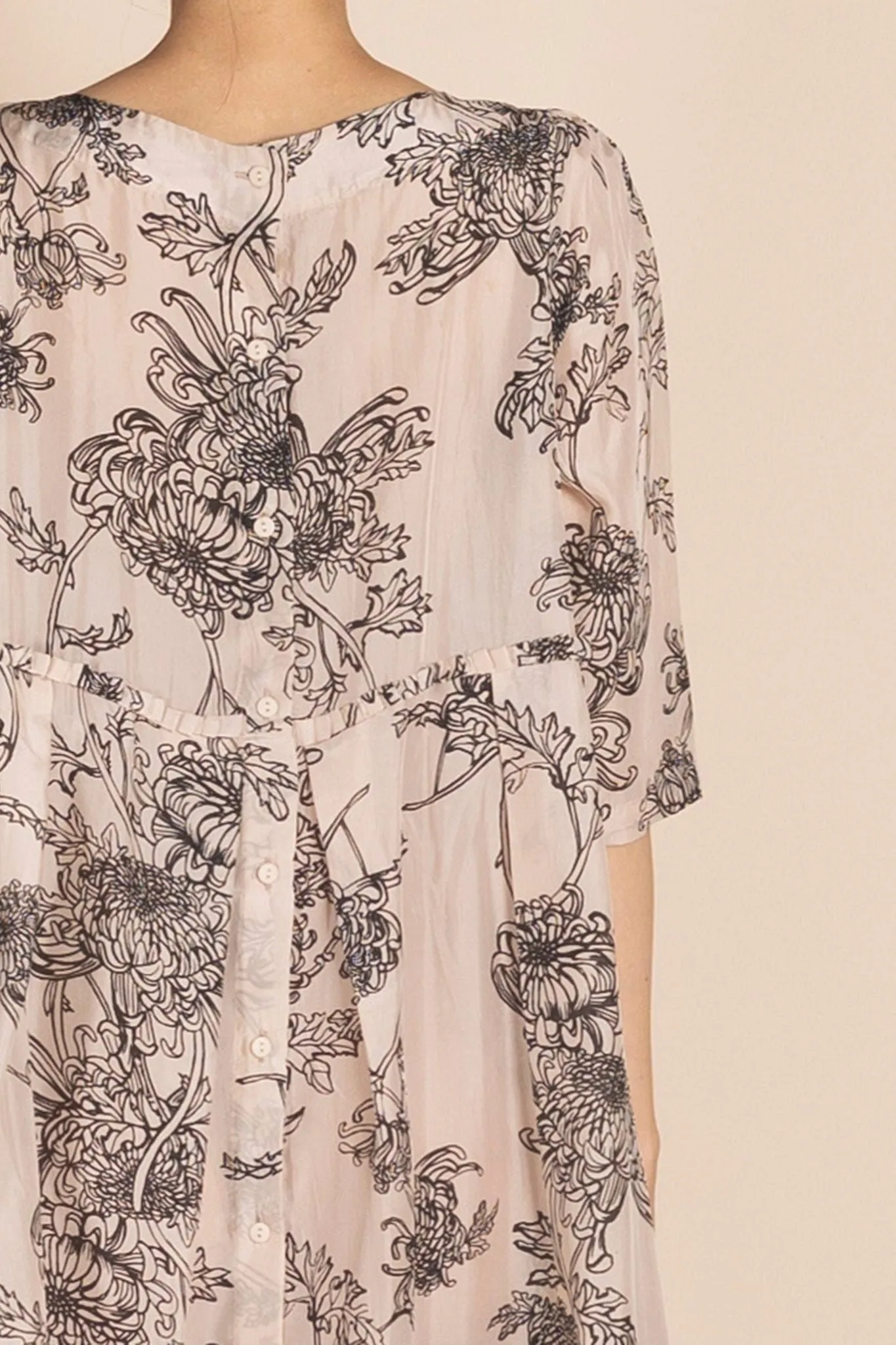 Megan Salmon - M8337 Silk Fillagree Molly Dress