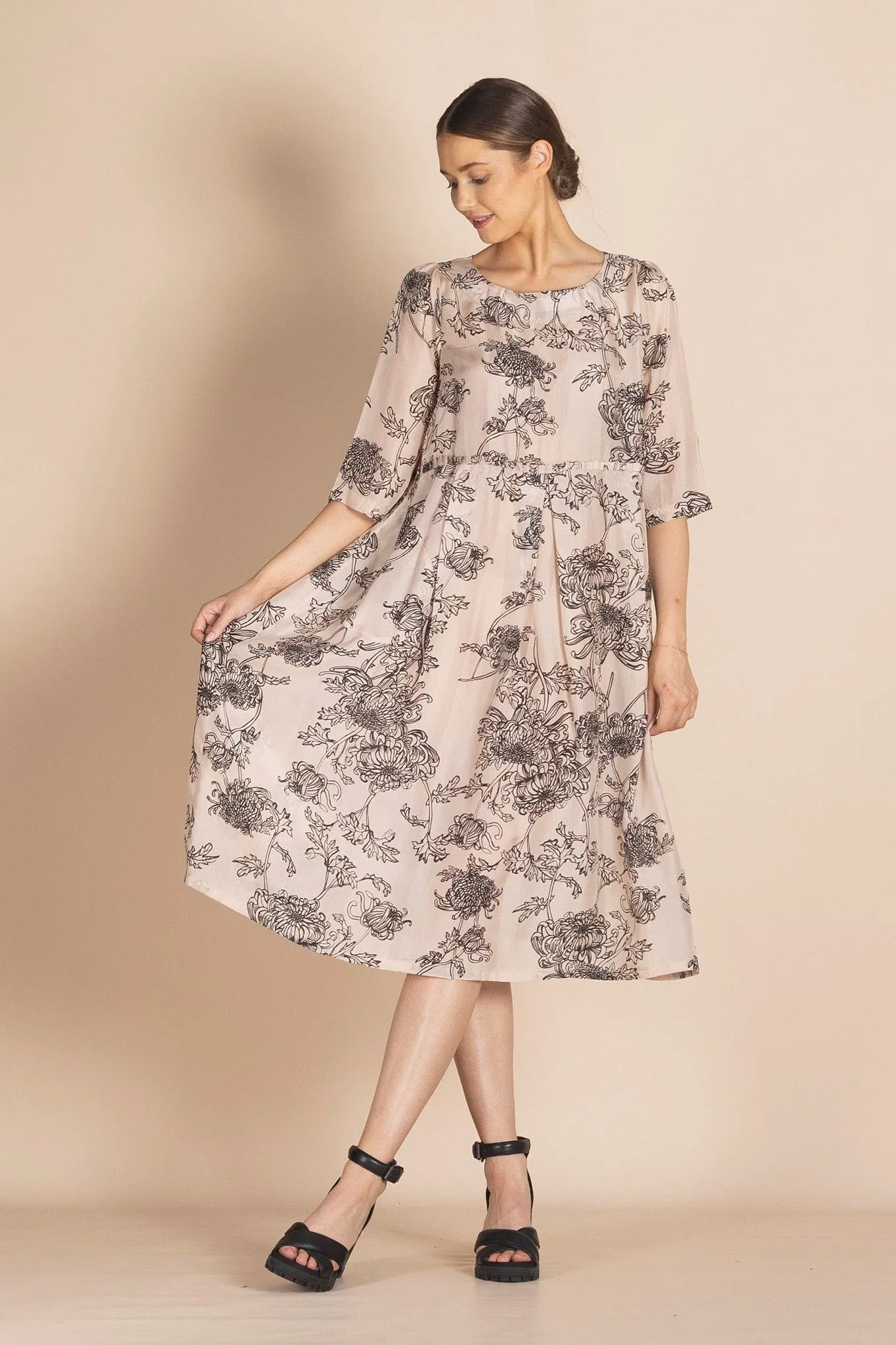Clothings Megan Salmon - M8337 Silk Fillagree Molly Dress Dresses women dresses dress stores