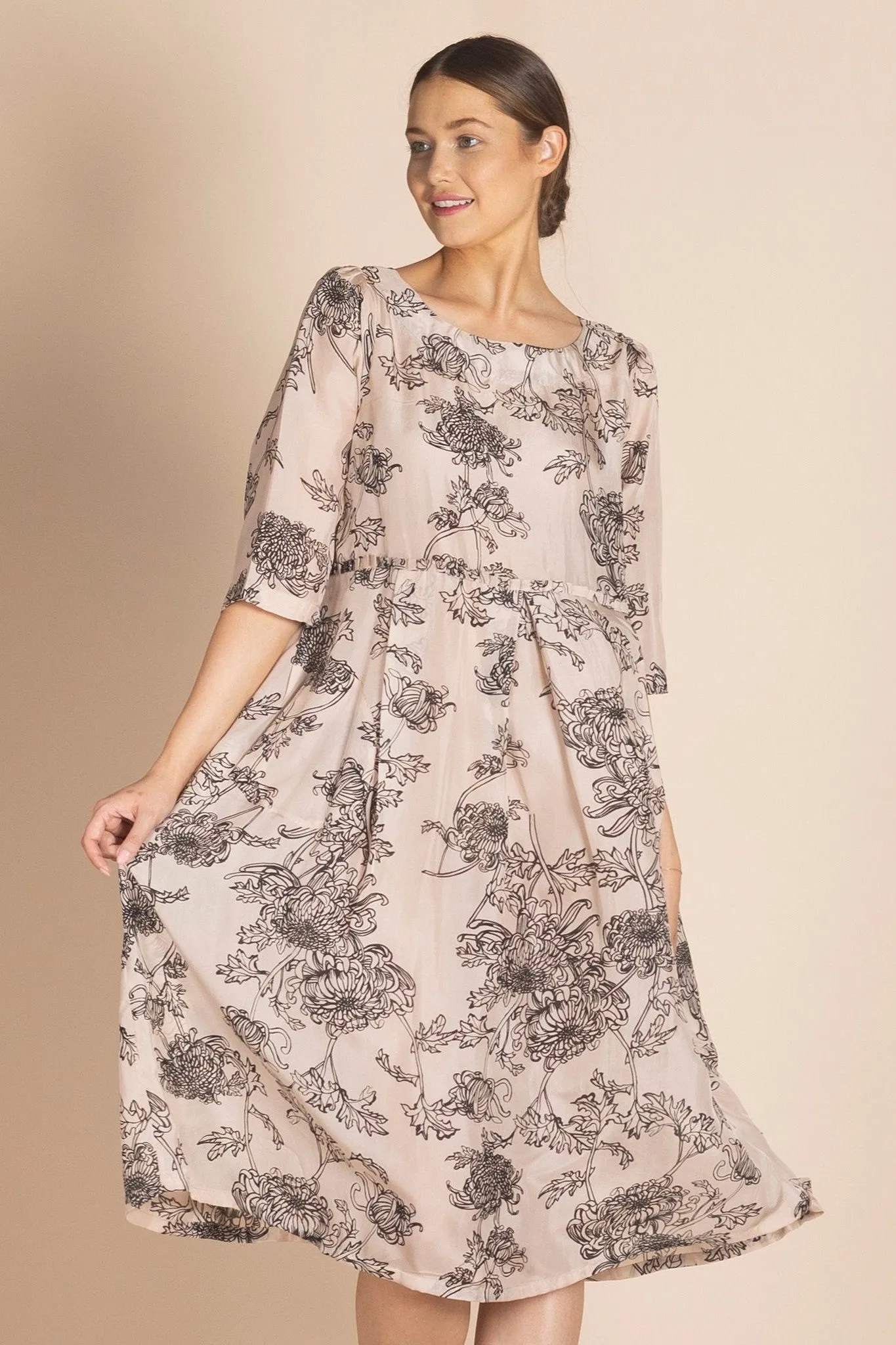 Megan Salmon - M8337 Silk Fillagree Molly Dress
