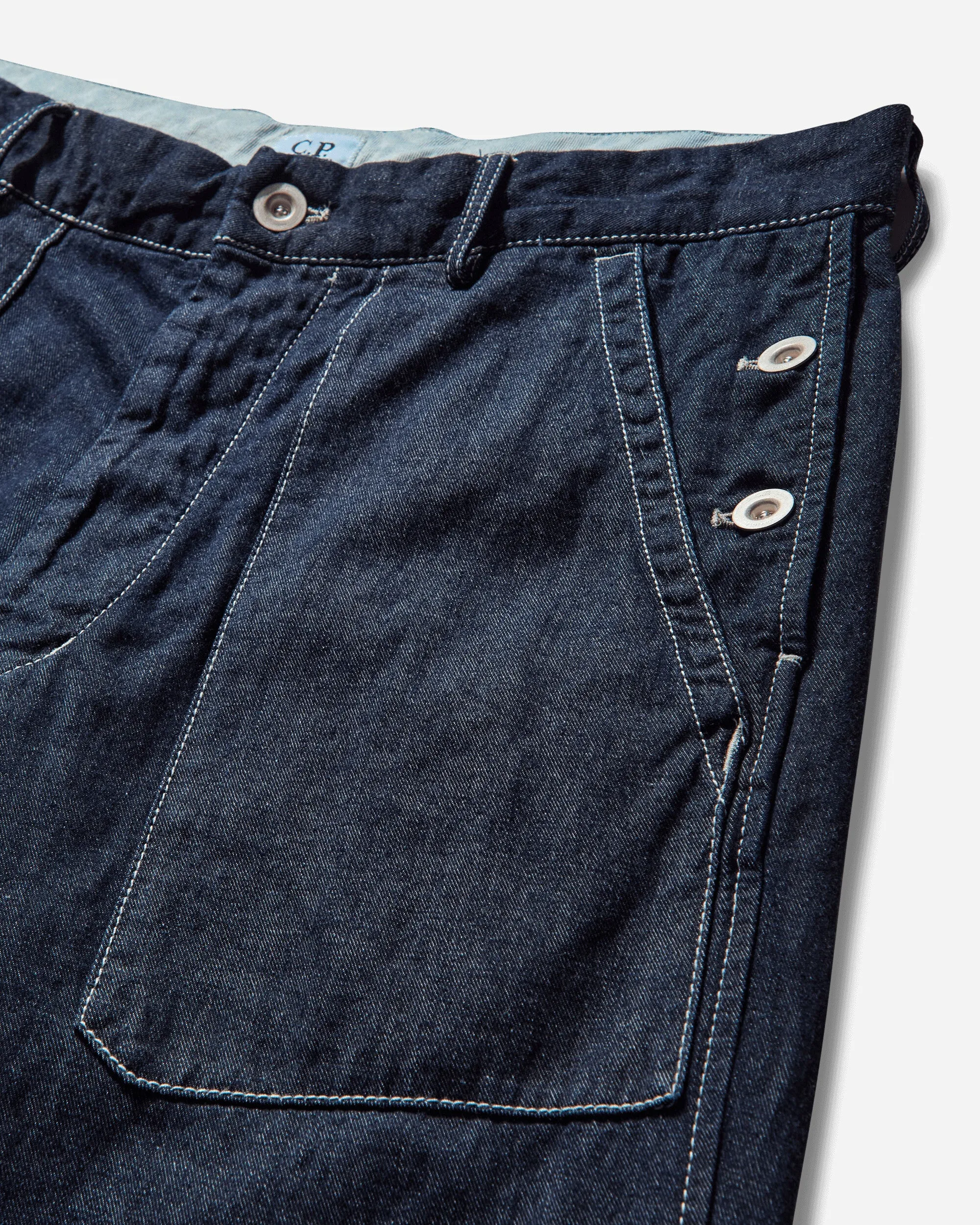 Men's 3/1 Loose Denim Pants Blue
