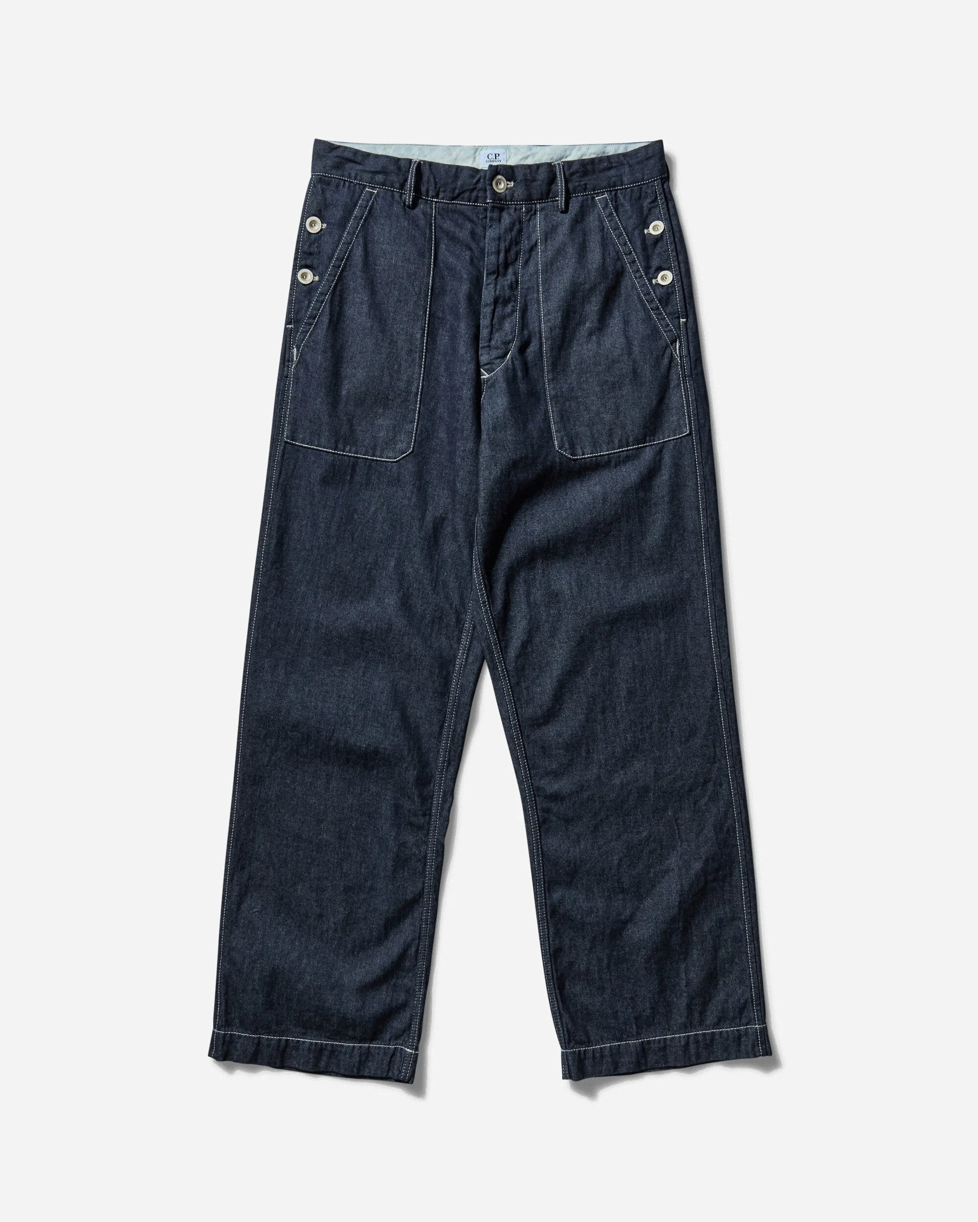 Men's 3/1 Loose Denim Pants Blue Men's sweatshirt