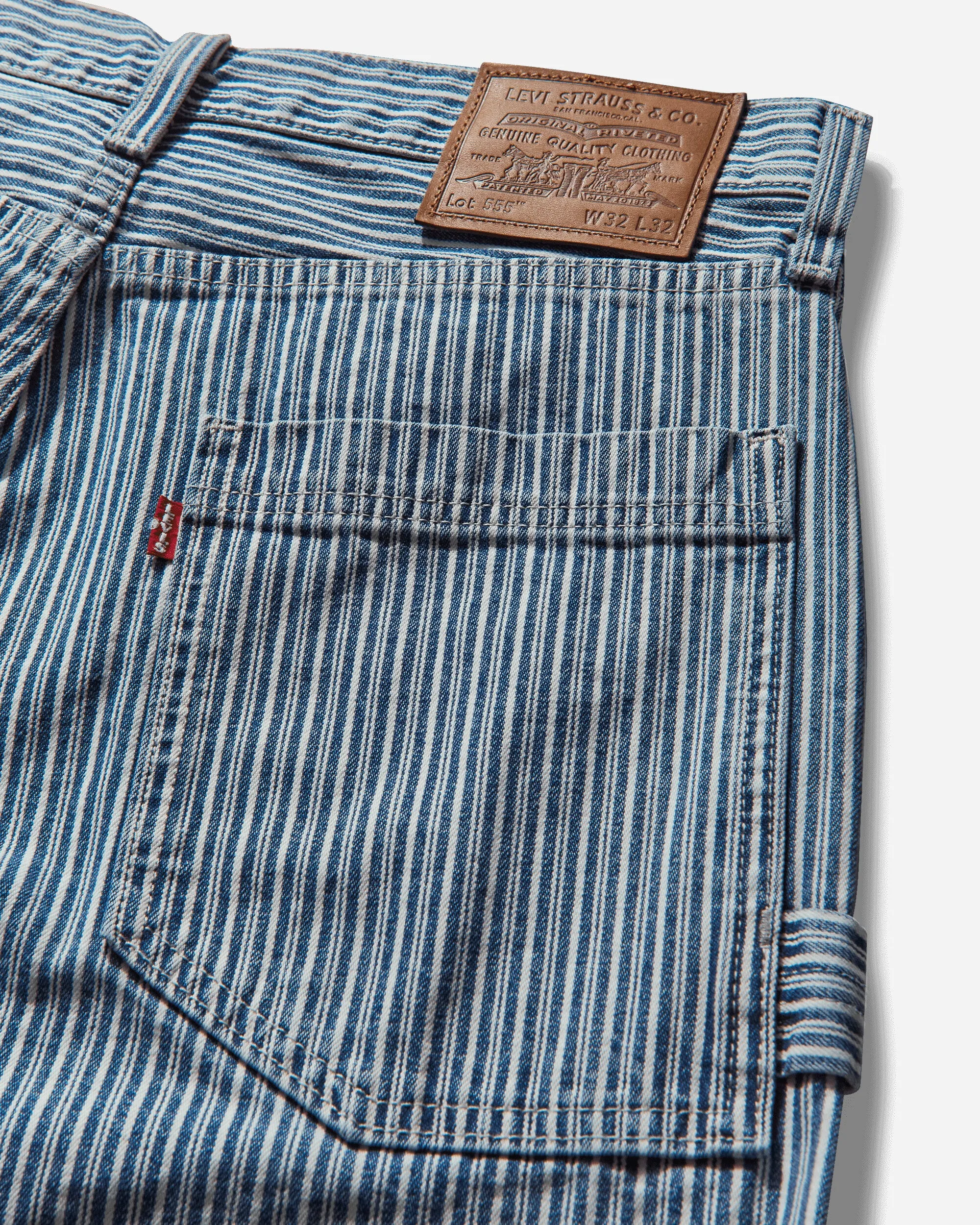 Men's 555 Relaxed Straight Utility Jeans Blue