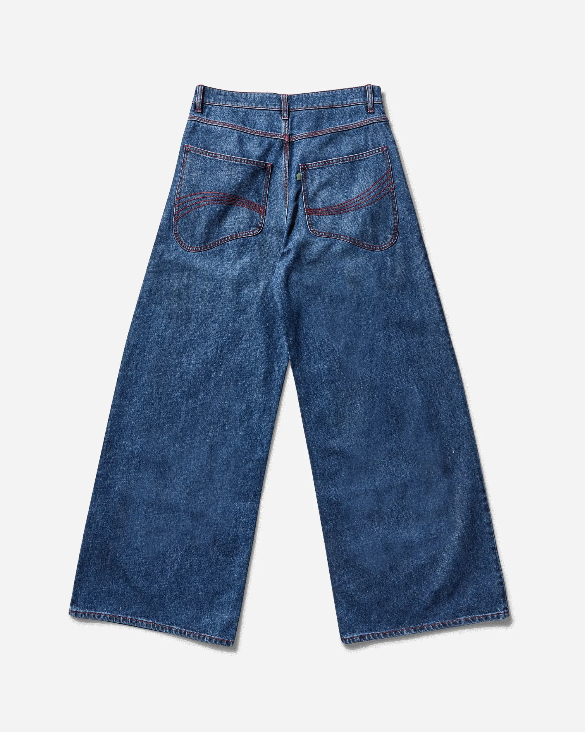Men's Baggy Indiana Distressed Jeans Dirty Blue