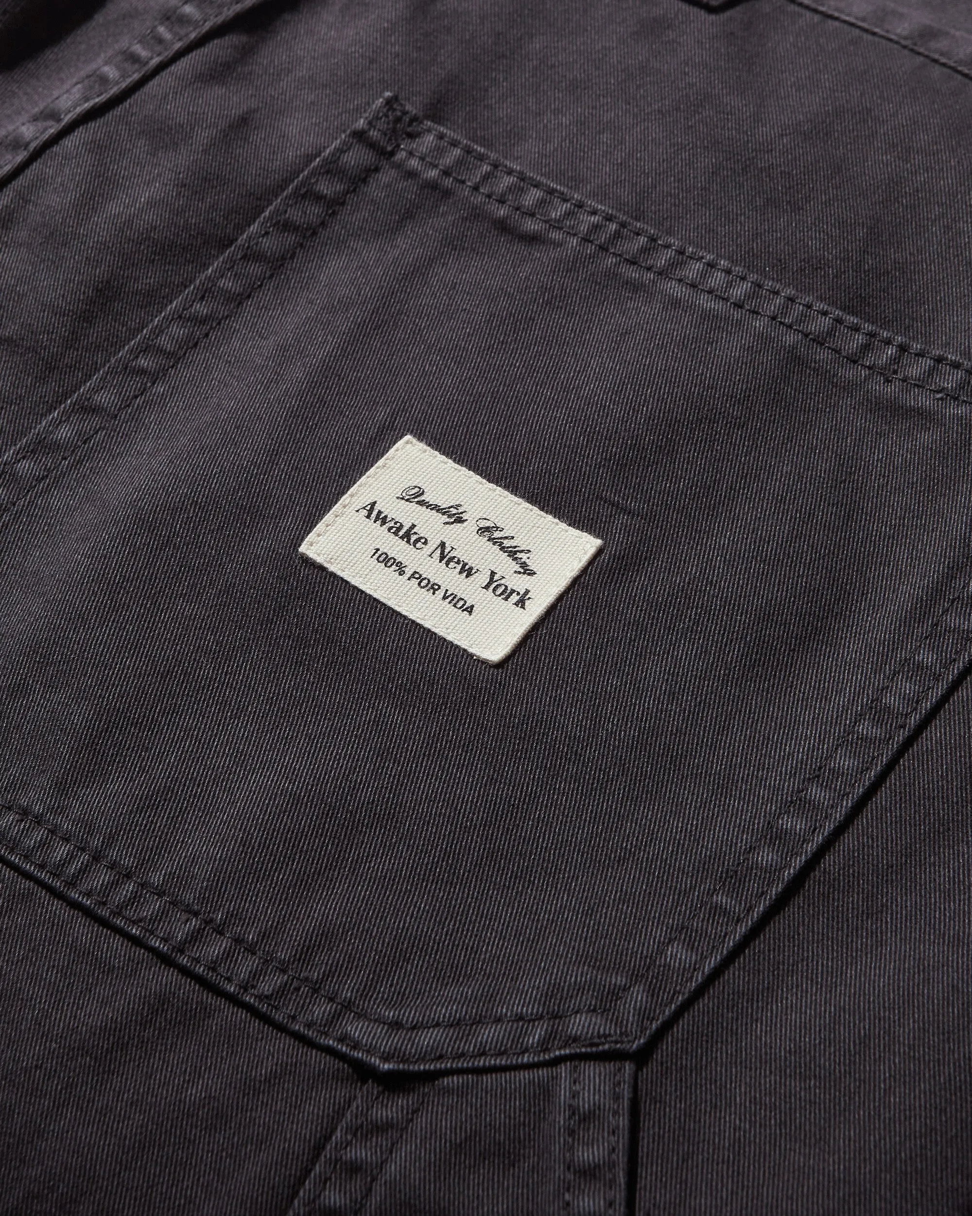 Men's Cotton Painter Pants Washed Black