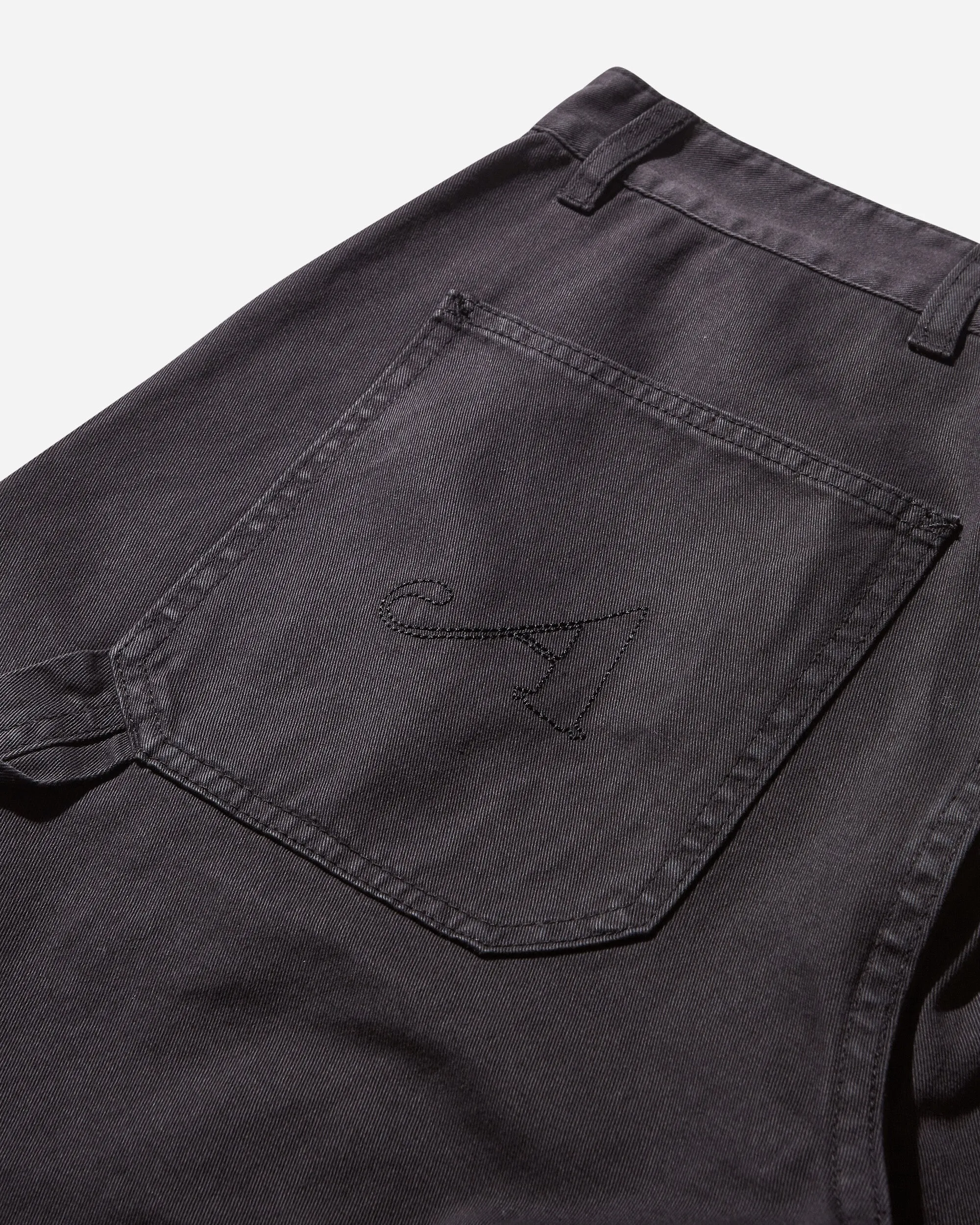 Men's Cotton Painter Pants Washed Black