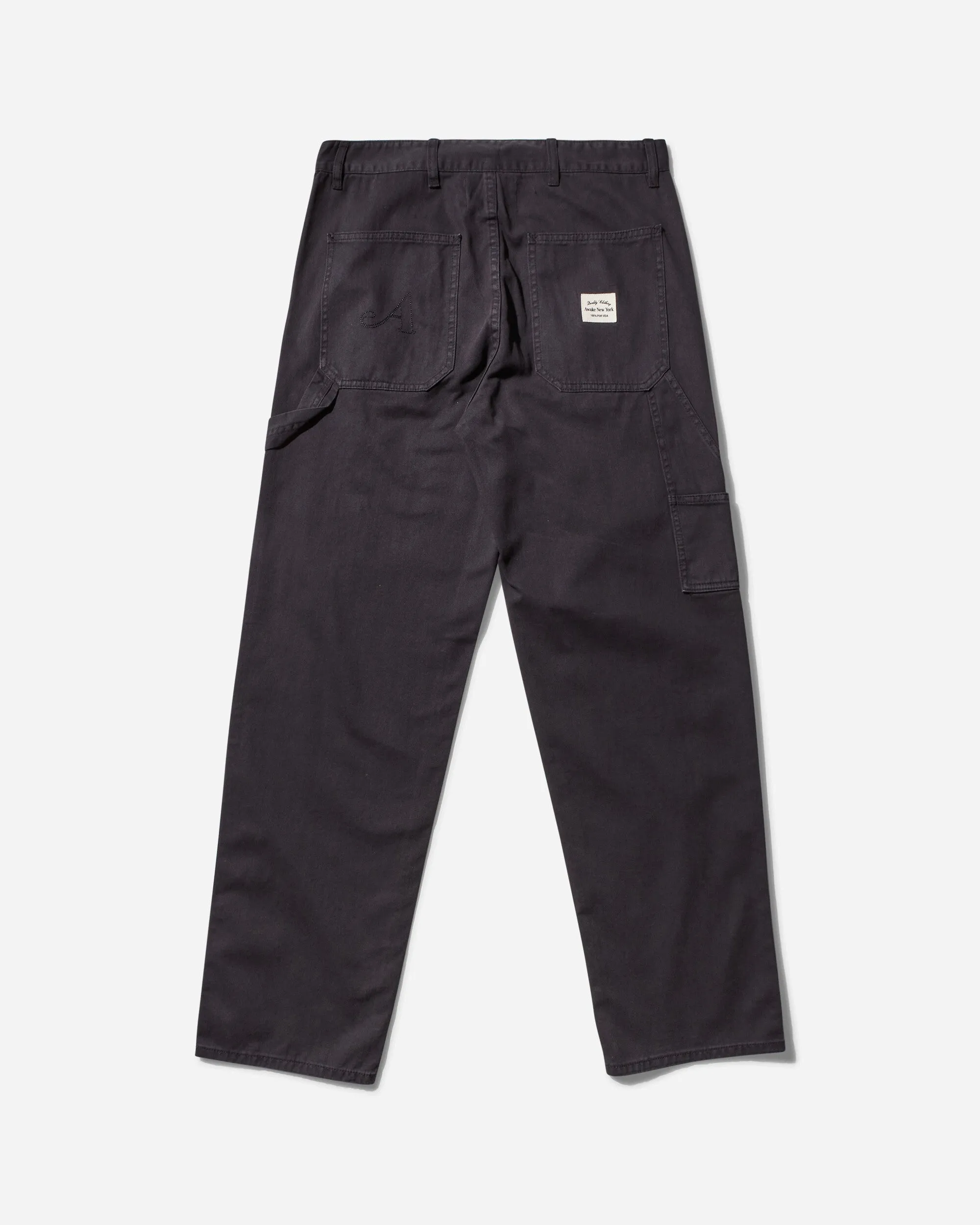 Men's Cotton Painter Pants Washed Black