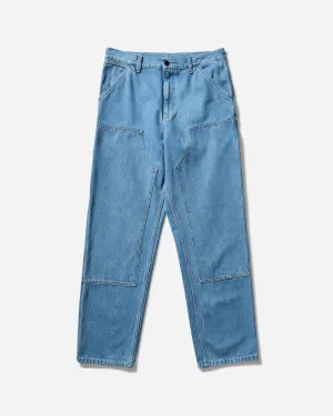 Men's Double Knee Pants Blue (Stone Bleached) Men's sweatshirt