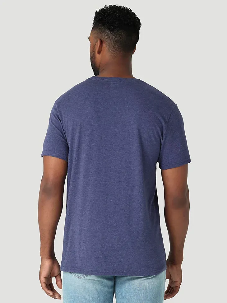 T-shirt graphique cowboy avec lasso pour hommes en denim heather Wrangler Clothing