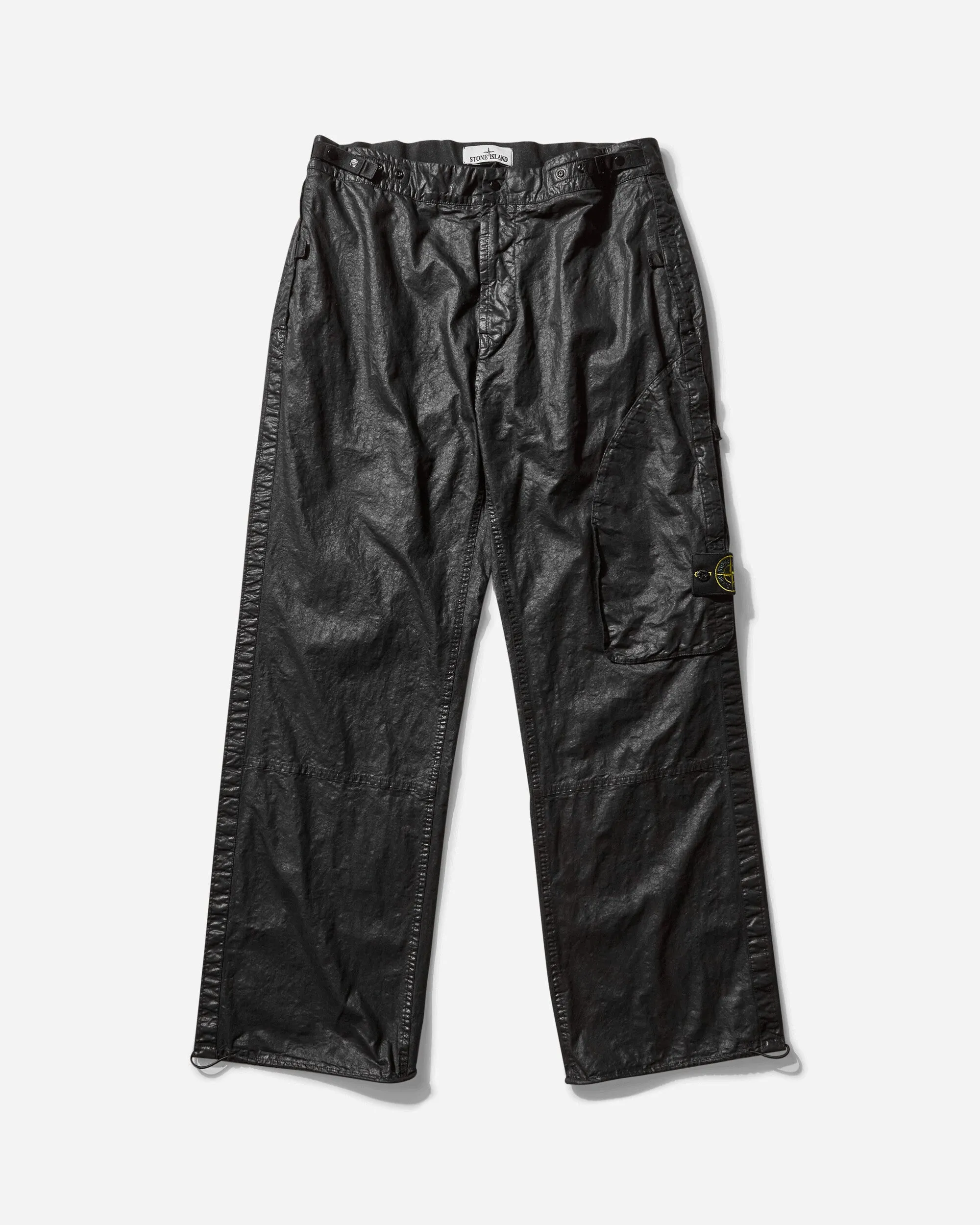 Men's Organic Look Nylon Panama-TC Pants Black Men's sweatshirt