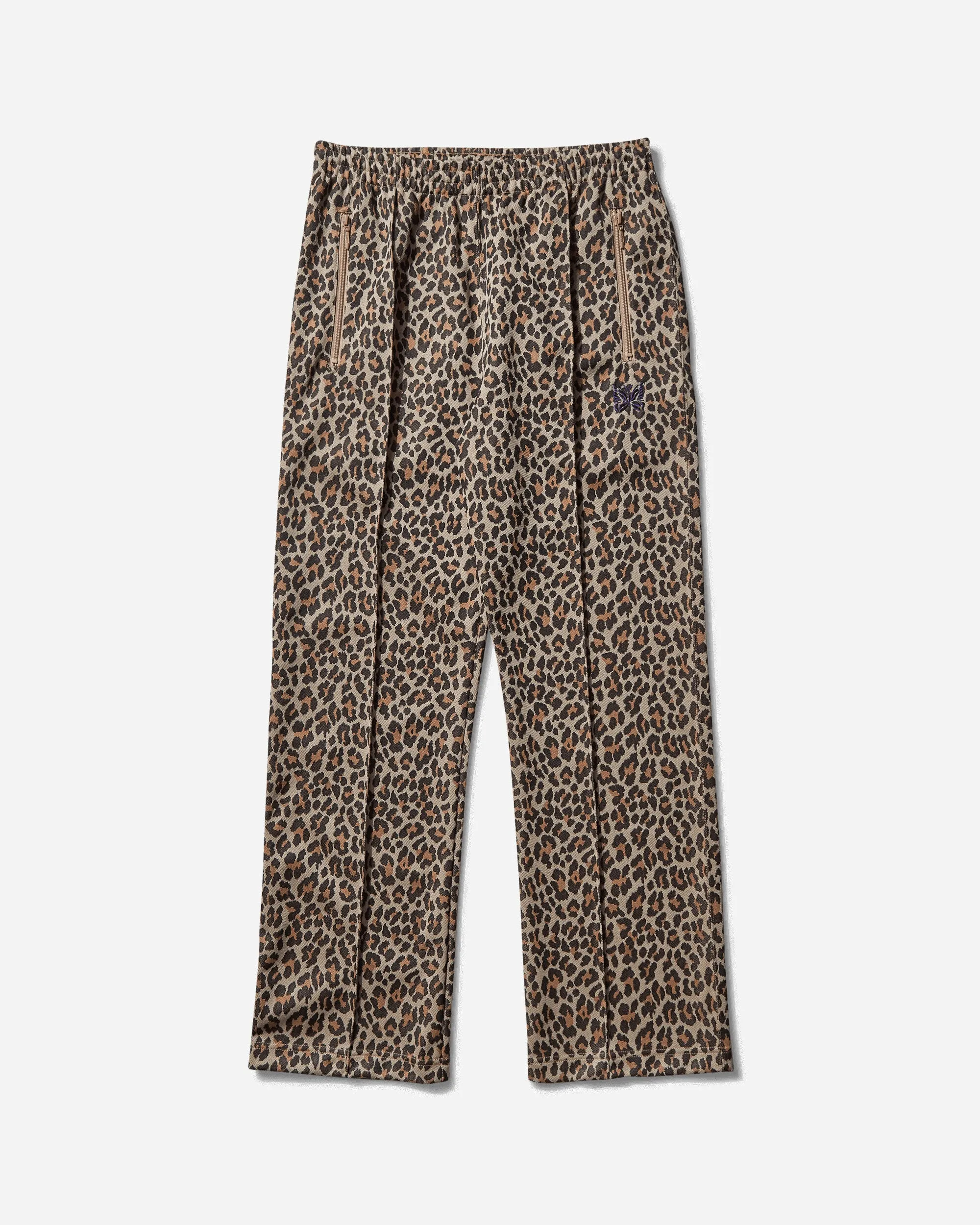 Men's Poly Jacquard Track Pants Leopard Men's sweatshirt