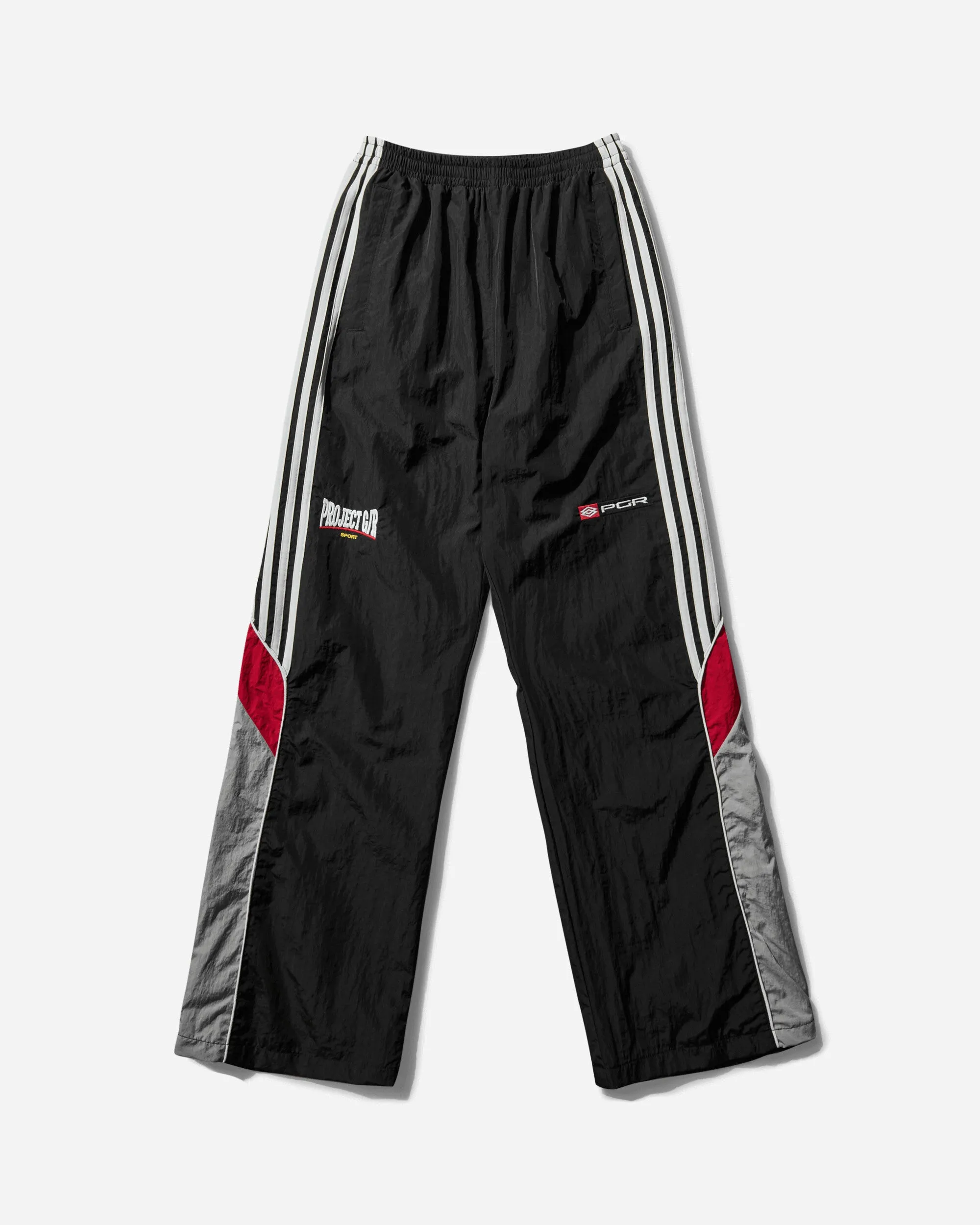 Men's Retro Baggy Nylon Track Pants Black Men's sweatshirt