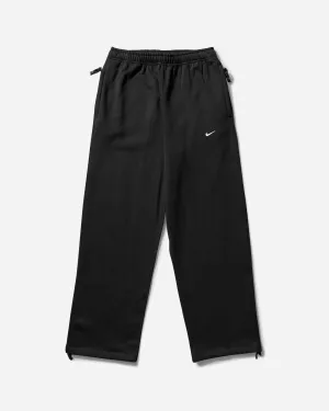 Men's Solo Swoosh Open Hem Fleece Sweatpants Black Men's sweatshirt