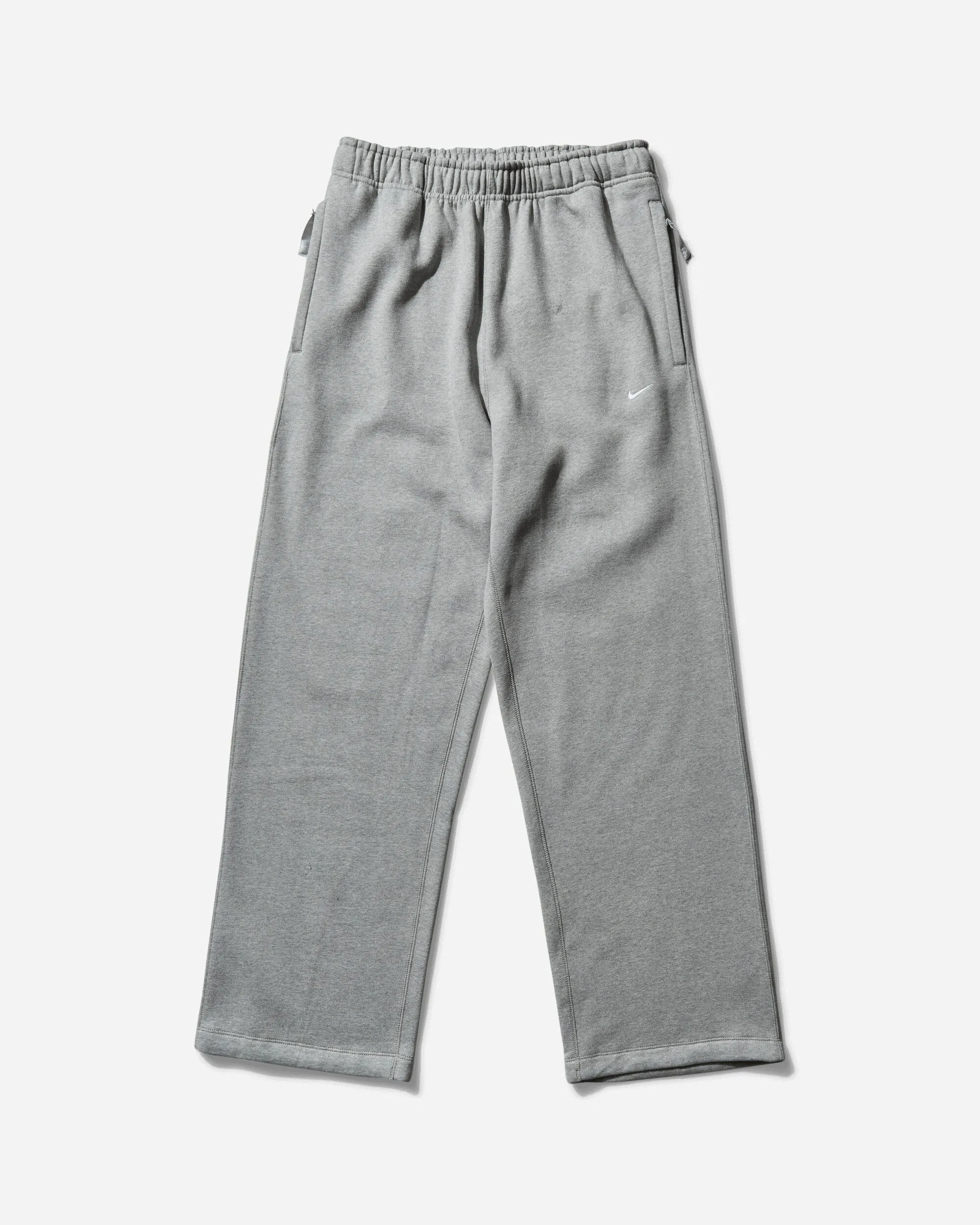 Men's Solo Swoosh Open Hem Fleece Sweatpants Dark Grey Heather Men's sweatshirt