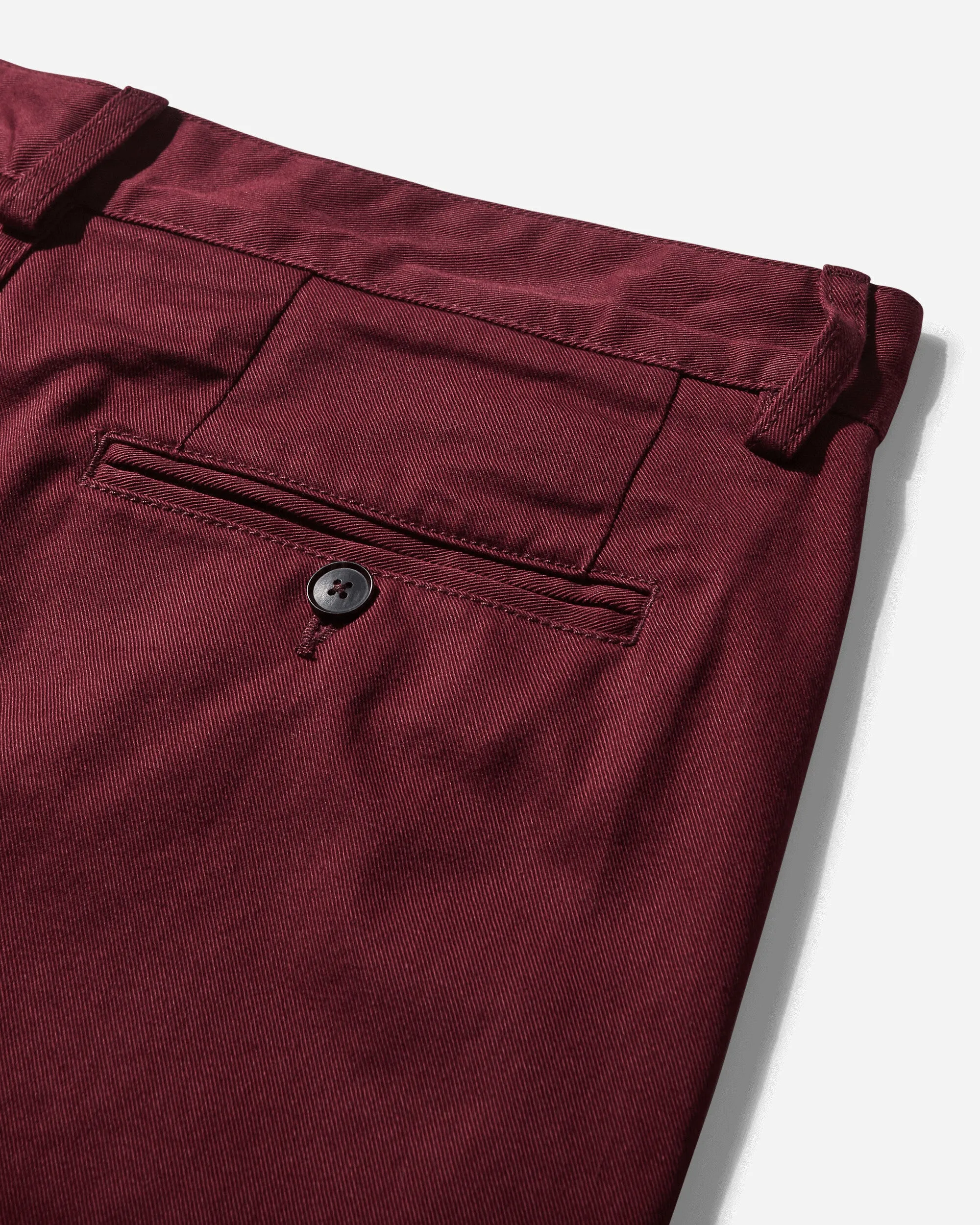 Men's Twill Double-Pleat Pants Wine
