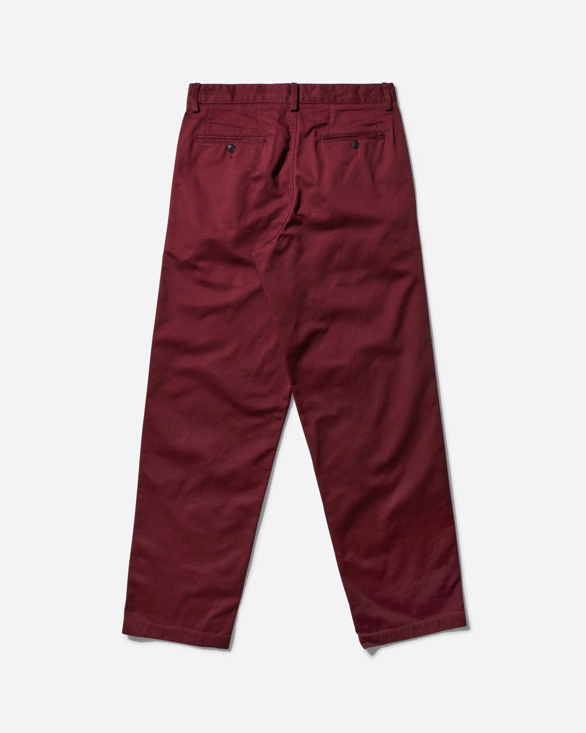 Men's Twill Double-Pleat Pants Wine