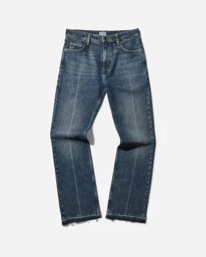 Men's Washed Denim Pants Coated Used Indigo Men's sweatshirt