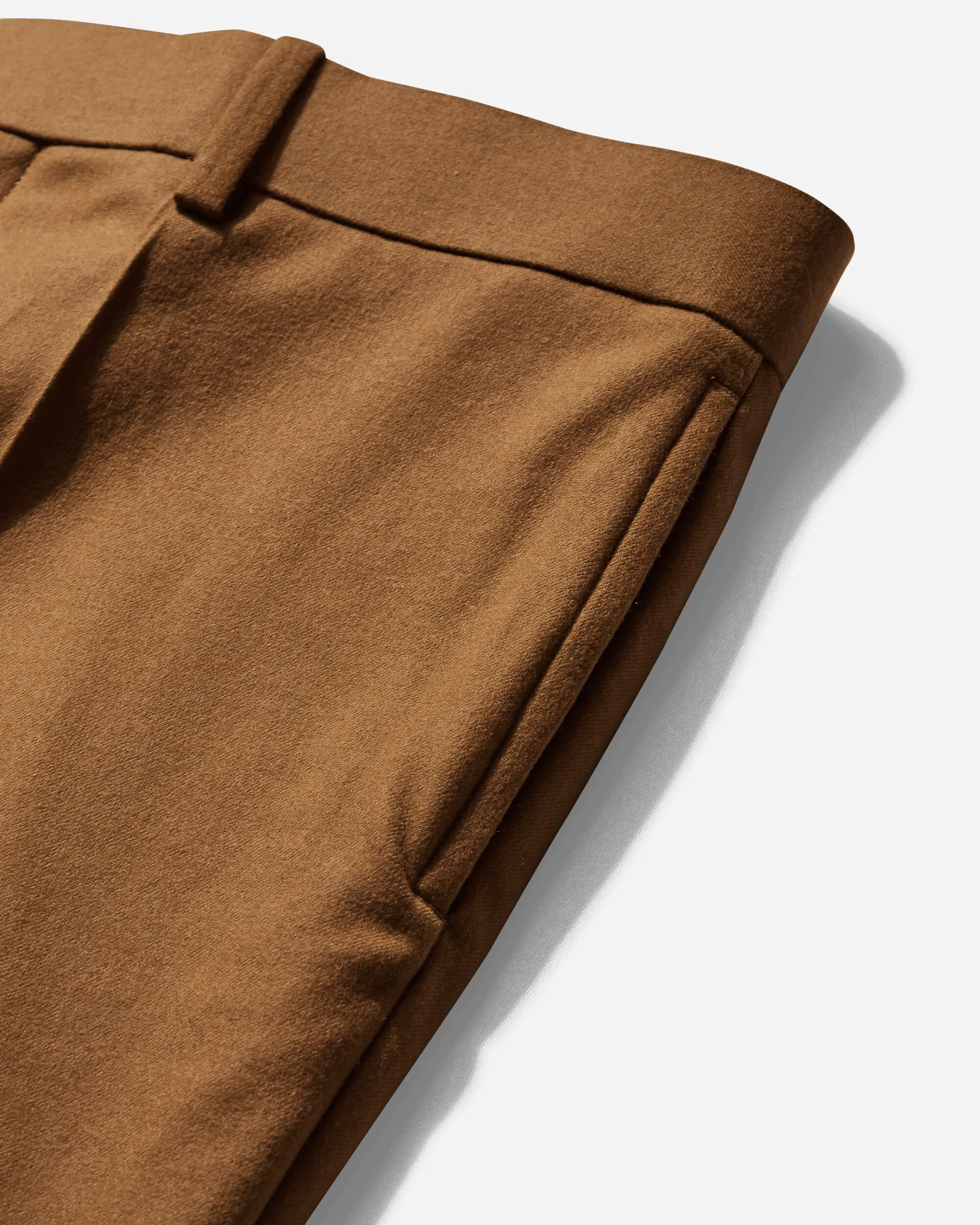 Men's Wool Tailored Pants Camel