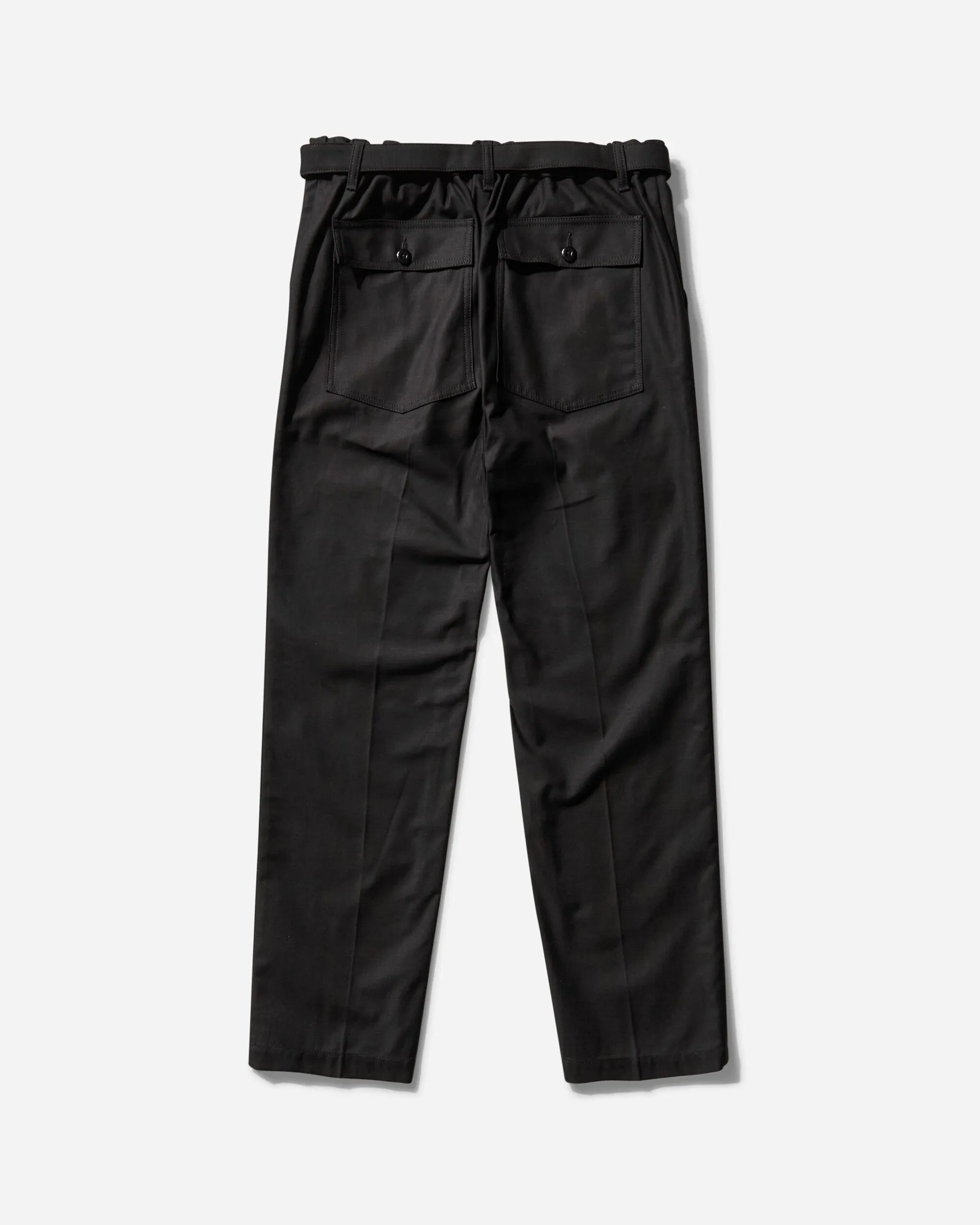 Men's WTAPS Cotton Back Satin Pants Black