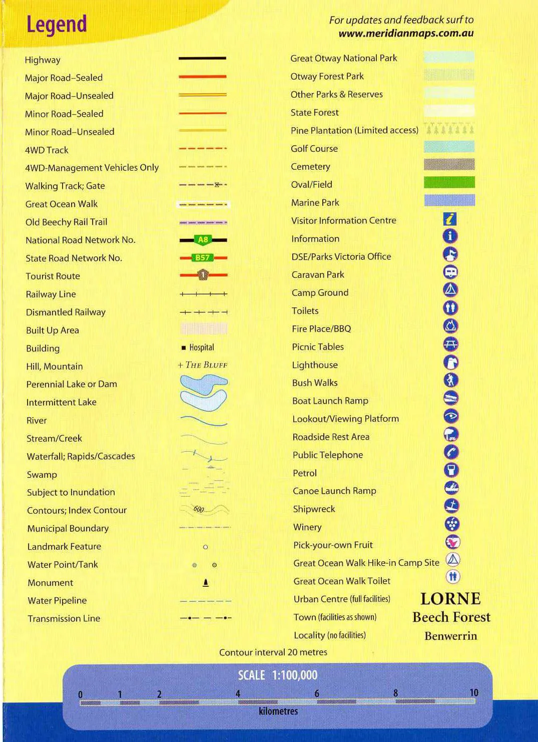 Meridian Otways 4WD Map