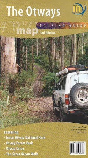 Meridian Otways 4WD Map camp map guide sale waterproof hiking map topographic camping map