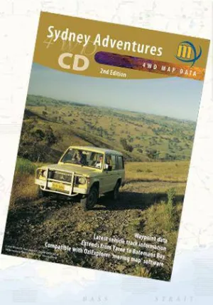 Meridian Sydney Adventures 4WD CD - Digital Map camp map guide sale waterproof hiking map topographic camping map