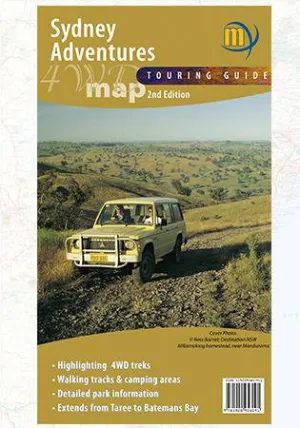 Meridian Sydney Adventures 4WD Map camp map guide sale waterproof hiking map topographic camping map