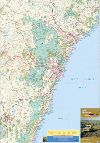 Meridian Sydney Adventures 4WD Map