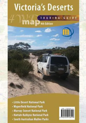 Meridian Victoria's Deserts 4WD Map camp map guide sale waterproof hiking map topographic camping map