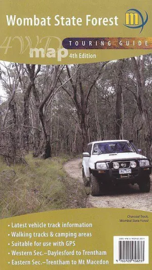 Meridian Wombat State Forest 4WD Map camp map guide sale waterproof hiking map topographic camping map