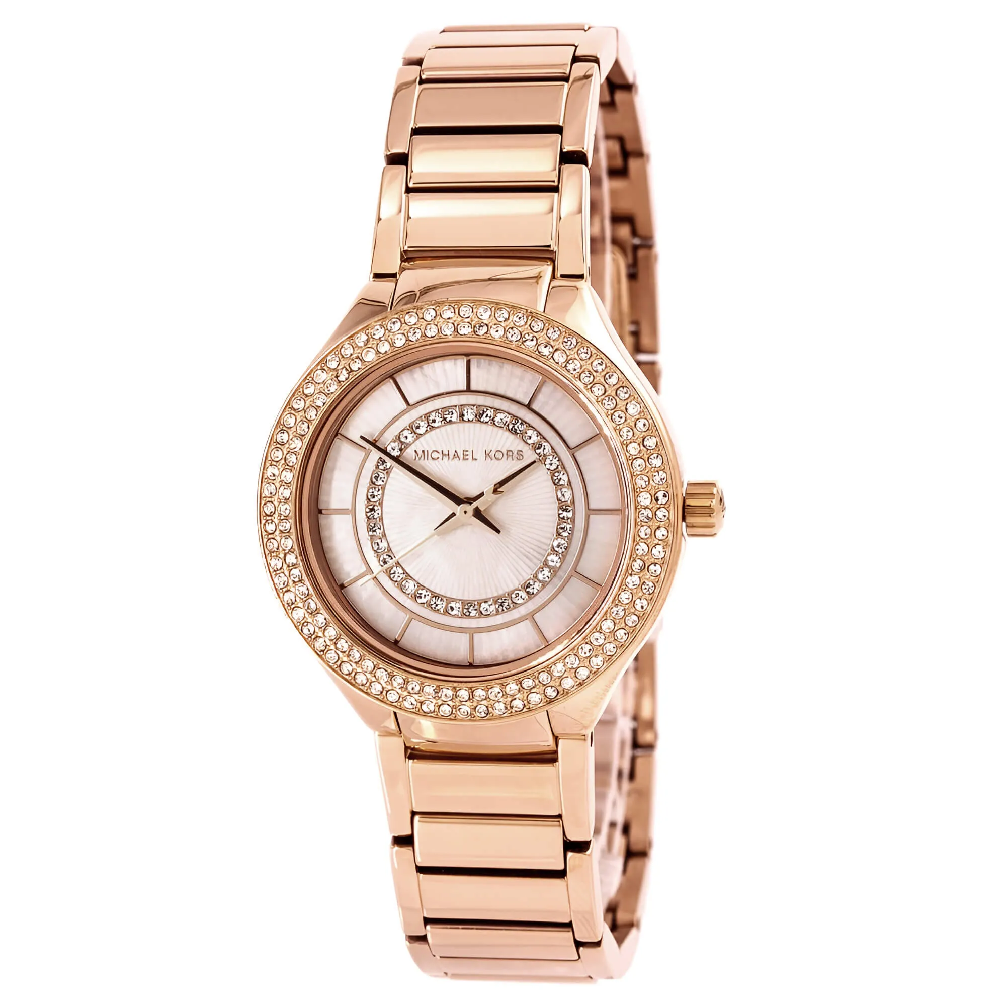 Michael Kors MK3802 Mini Kerry Womens Crystal MOP Dial Watch Luxury Quartz Watch Quartz Watch Sale