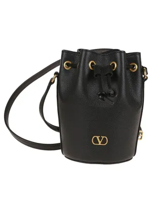 Mini Drawstring Vlogo Signature stylish bucket bags