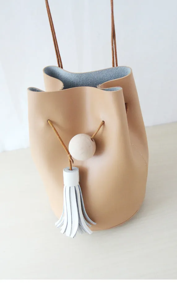 Mini LEATHER Bucket Bag WOMENs SHOULDER BAG Purses FOR WOMEN