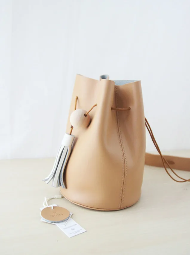 Mini LEATHER Bucket Bag WOMENs SHOULDER BAG Purses FOR WOMEN