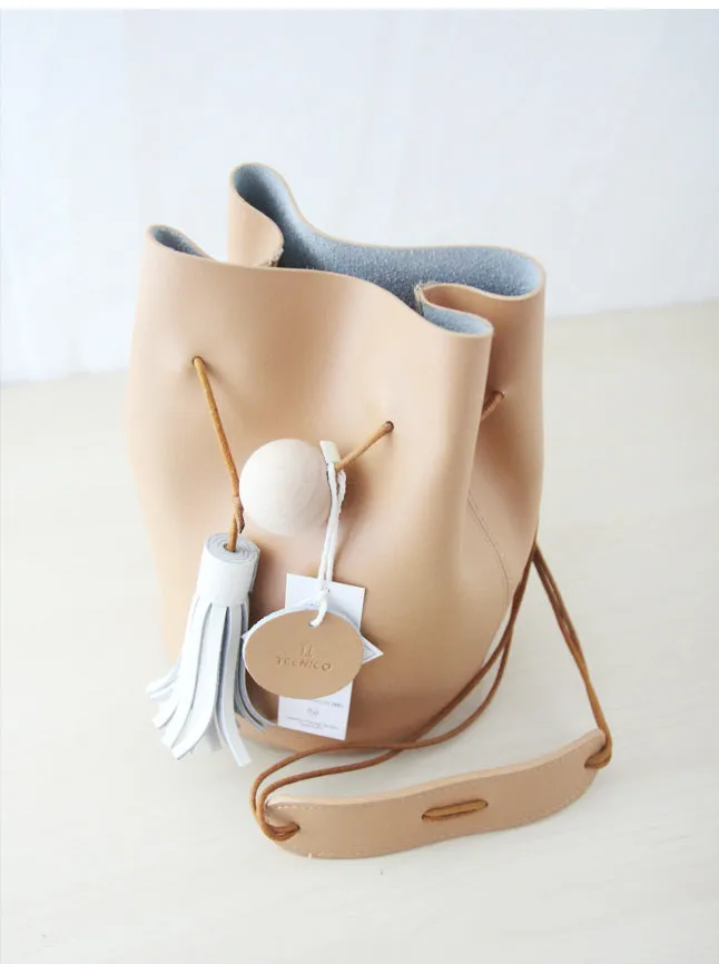 Mini LEATHER Bucket Bag WOMENs SHOULDER BAG Purses FOR WOMEN