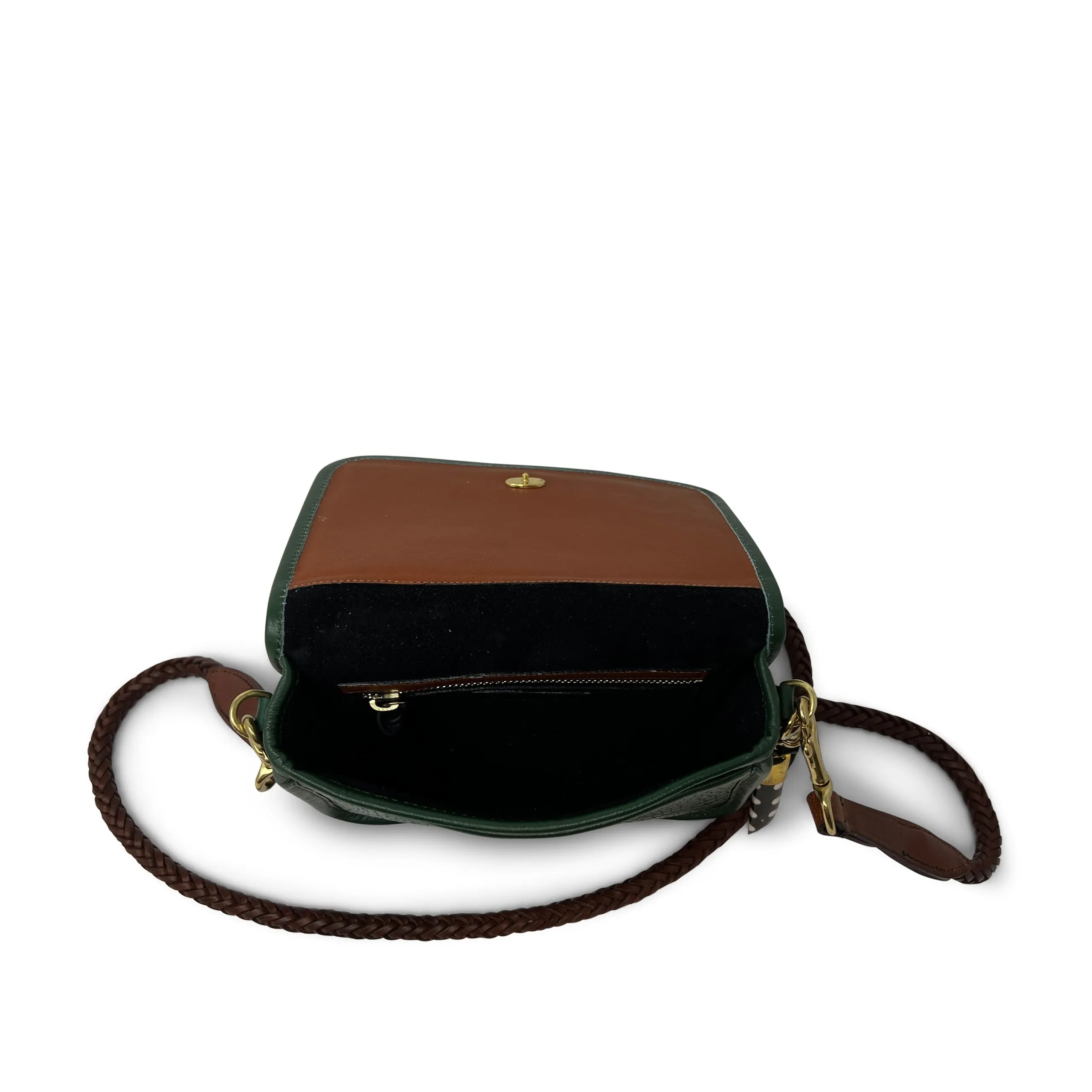 Mini Mia Crossbody - Black Forest Croco