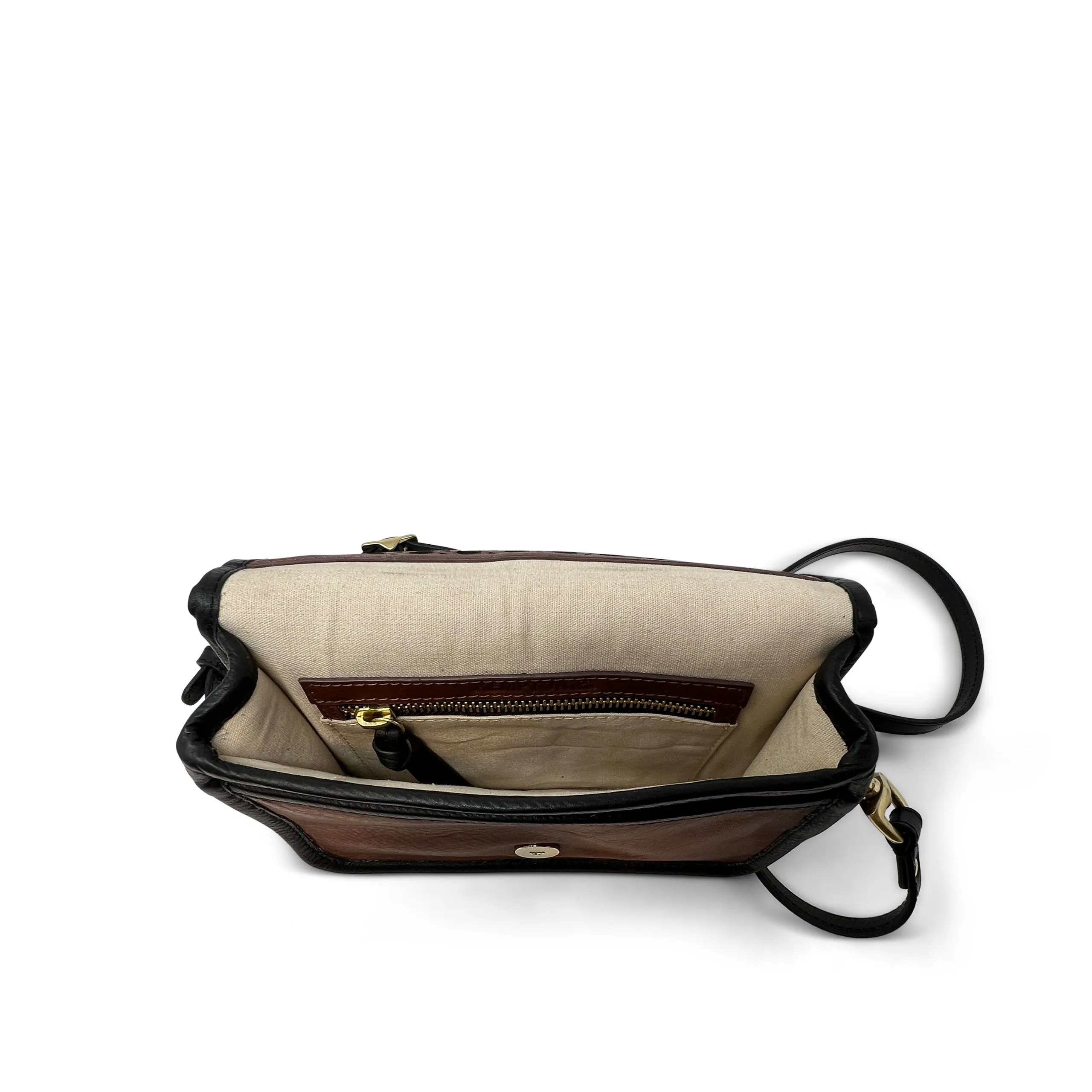 Mini Mia Crossbody - Leather Rattan