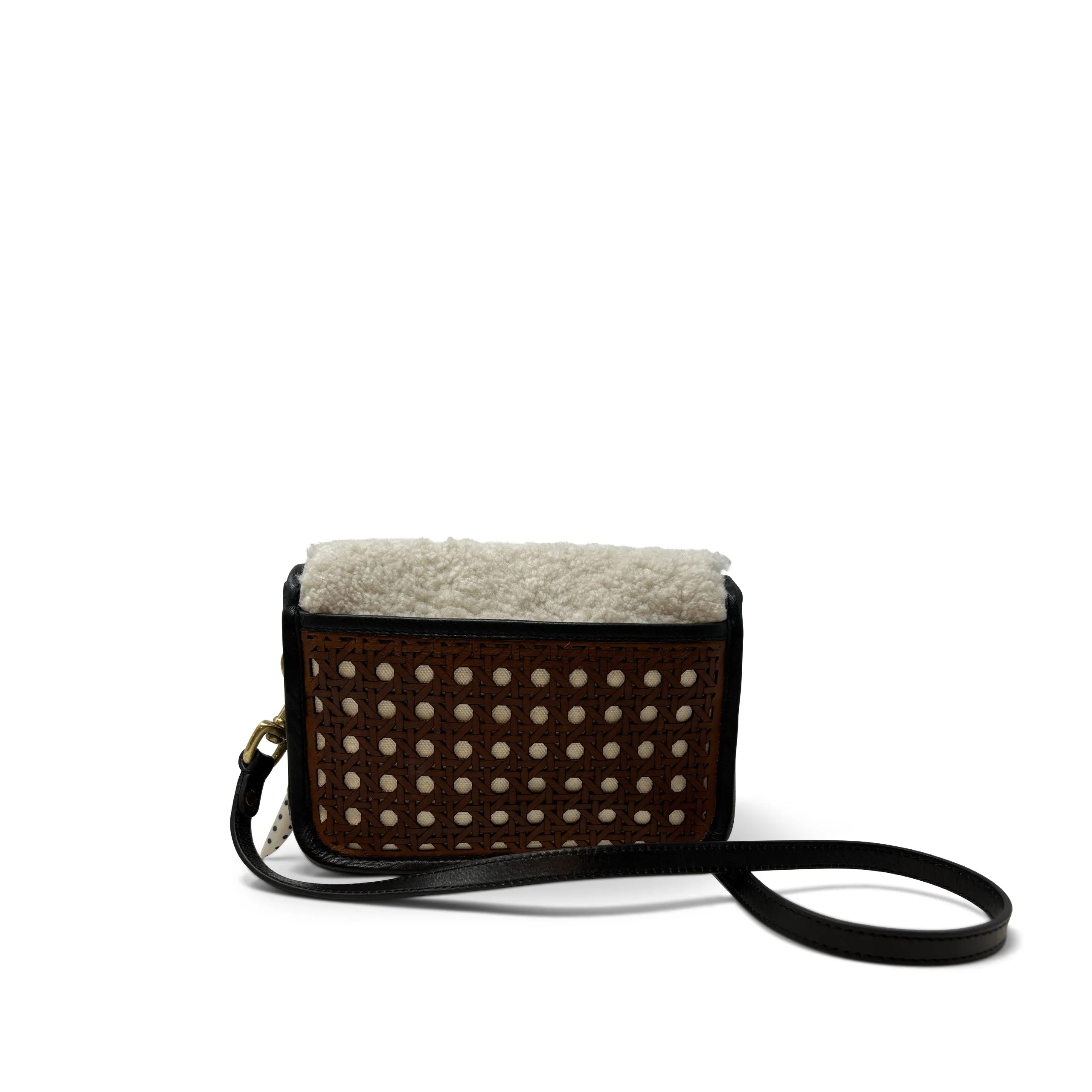 Mini Mia Crossbody - Leather Rattan