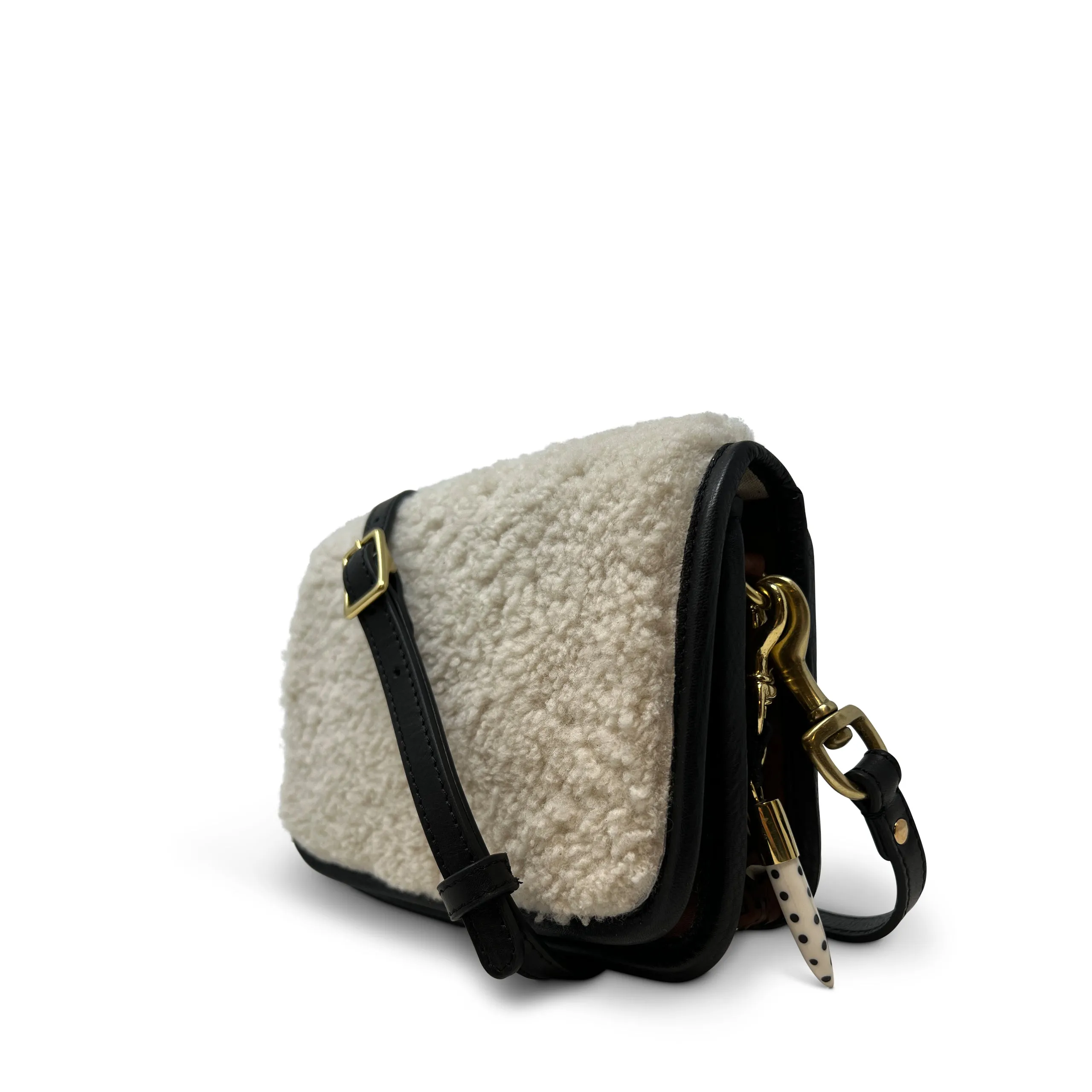 Mini Mia Crossbody - Leather Rattan