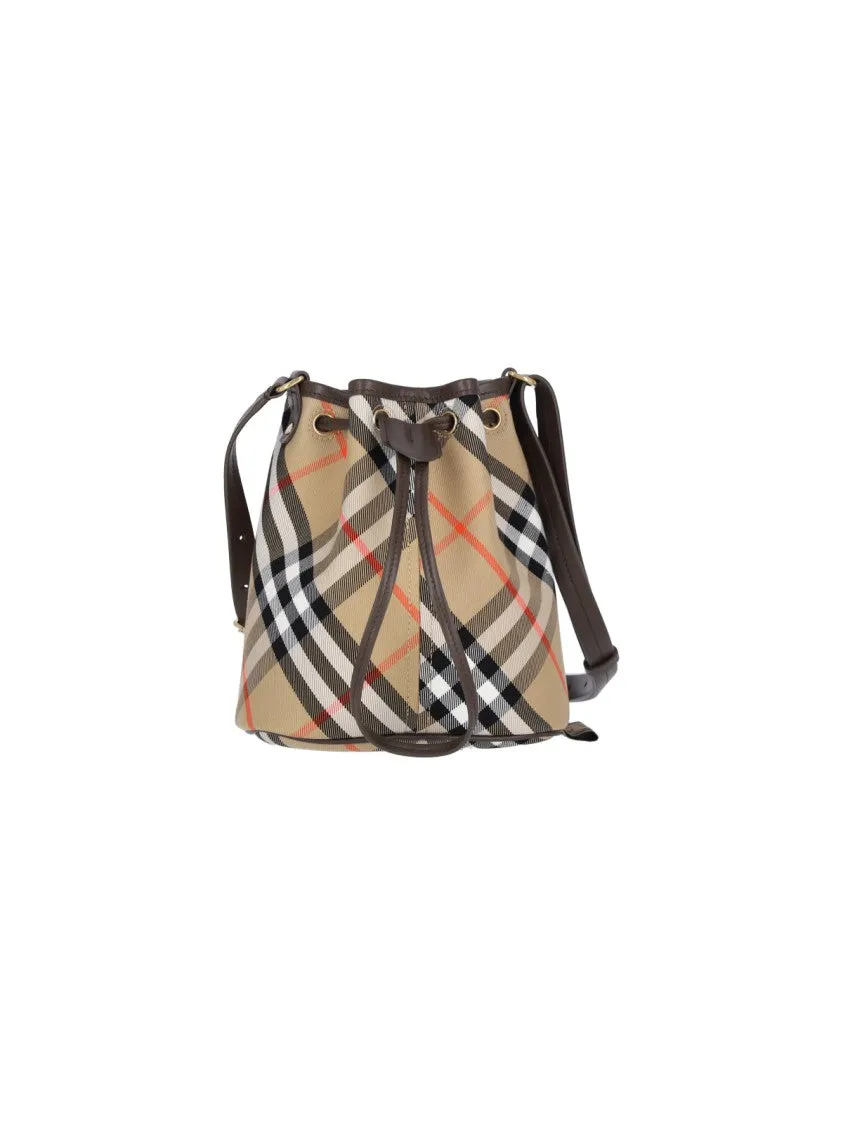 Mini "Check" Bag ?C Beige stylish bucket bags