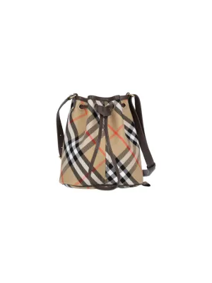 Mini "Check" Bag ?C Beige stylish bucket bags