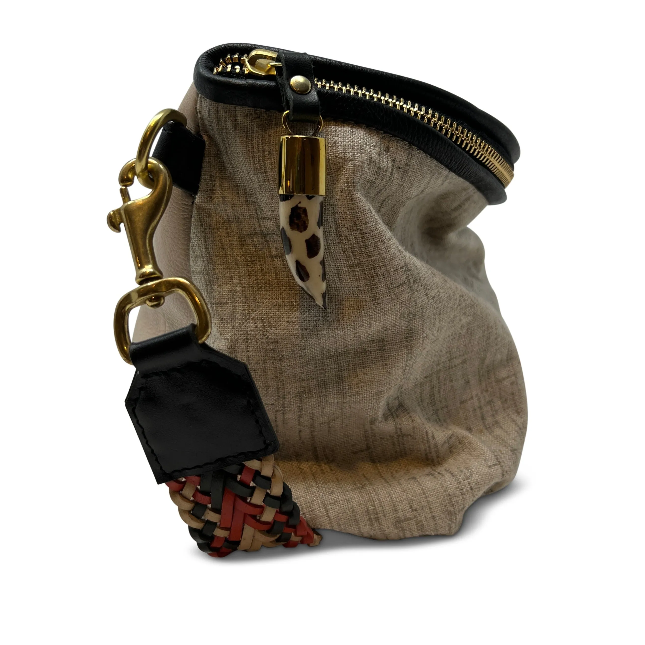 Mini Windbourne Metallic Linen Crossbody