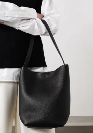 Minimalist Classic Leather Bucket Bag | Large Leather Tote Bag | Fashion Shoulder Bag, Tan Mummy Bag, Everyday Bag, Unisex Bag bucket bags for sale