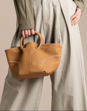 Minimalist Pebbled Leather Bucket Bag for Women, Soft Genuine Leather Slouchy Shoulder & Crossbody bucket bags for sale