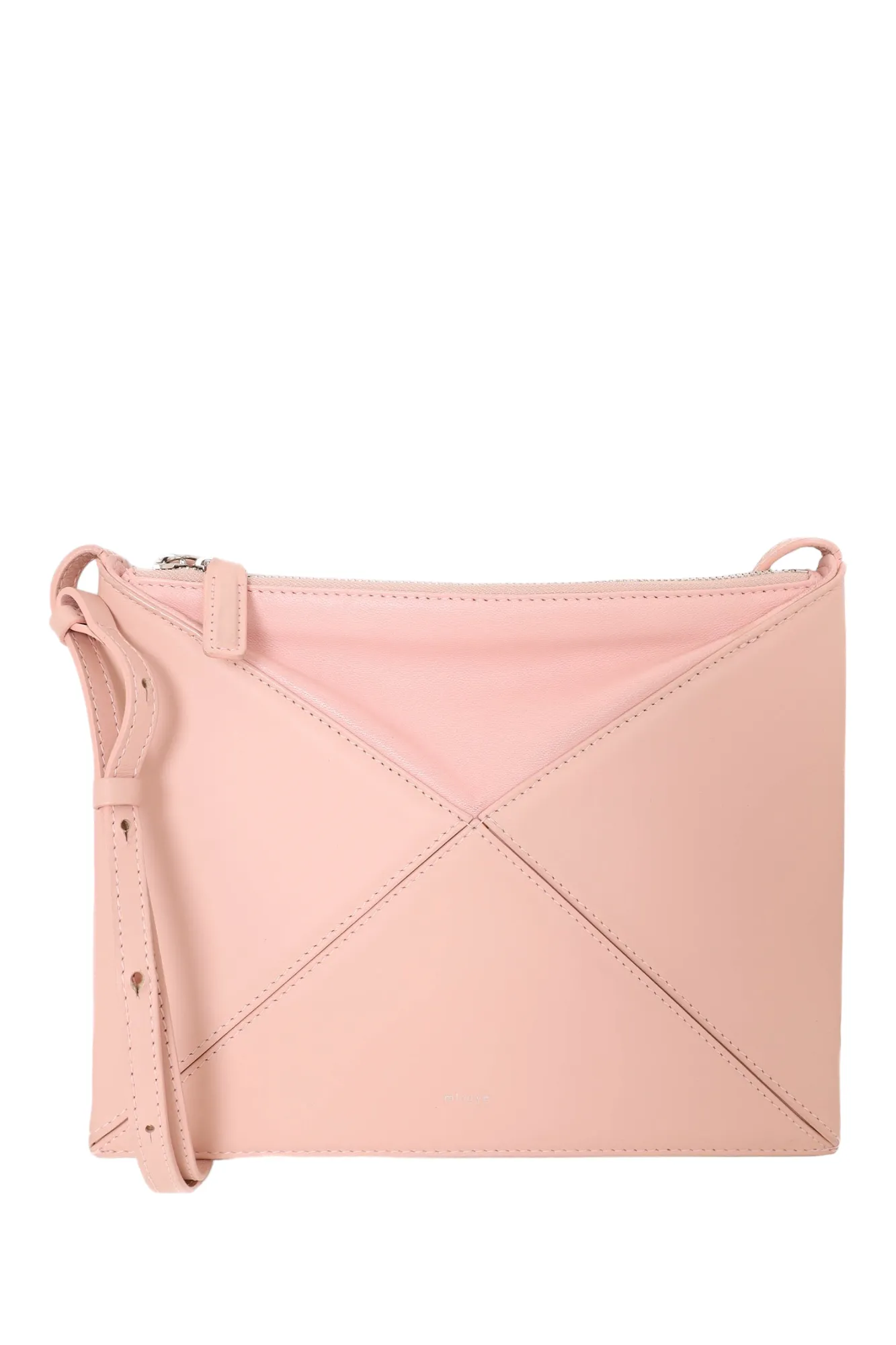 Mlouye Pink Leather Crossbody Bag