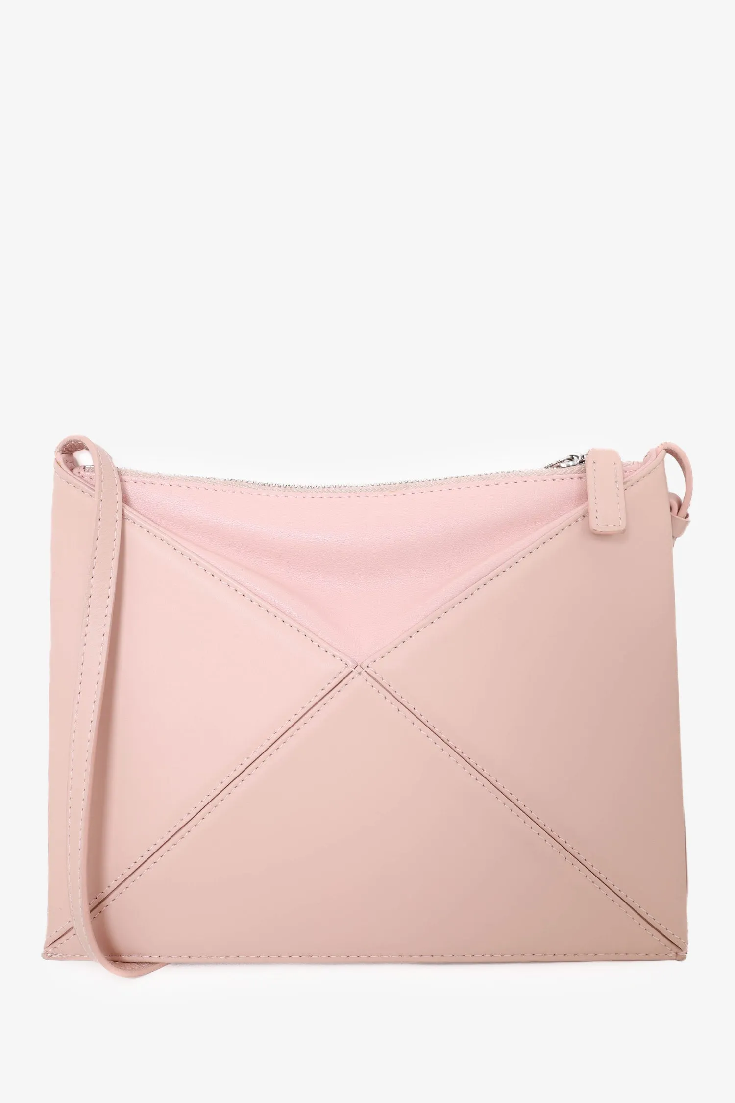 Mlouye Pink Leather Crossbody Bag